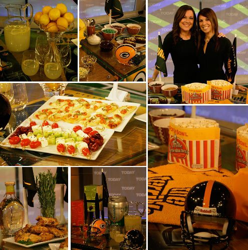 partybluprints at today show, Kathie Lee & Hoda on Today Show, super bowl party recipes