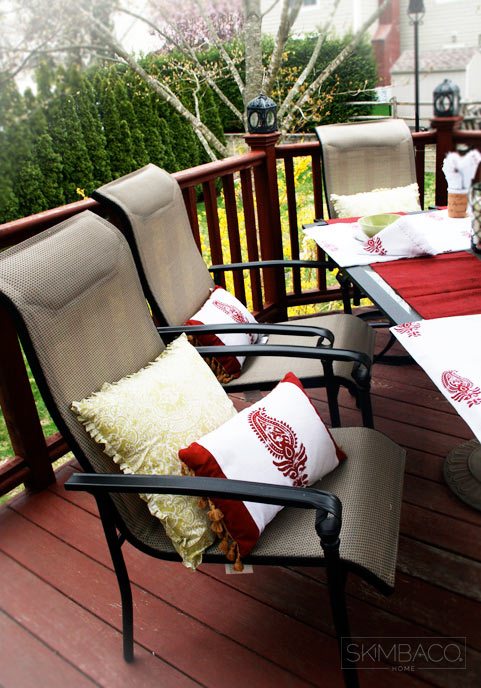 backyard makeover, Moroccan style backyard, new furniture, outdoor living trends