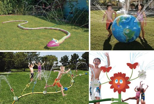 kids sprinklers, backyard fun