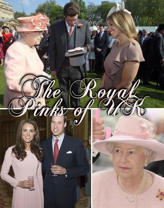 Kate Middleton and The Queen, pink outfits, royal fashion