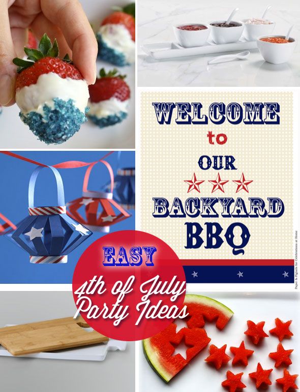 inexpensive 4th of July party decorating