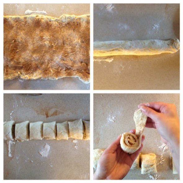 how to make cinnamon buns, photo instructions how to bake cinnamon buns