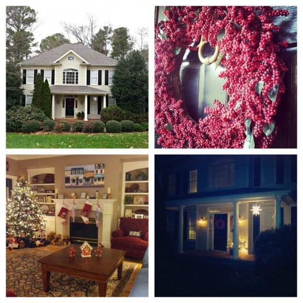 Hines-Sight Blog's House at Christmas, Raleigh, NC