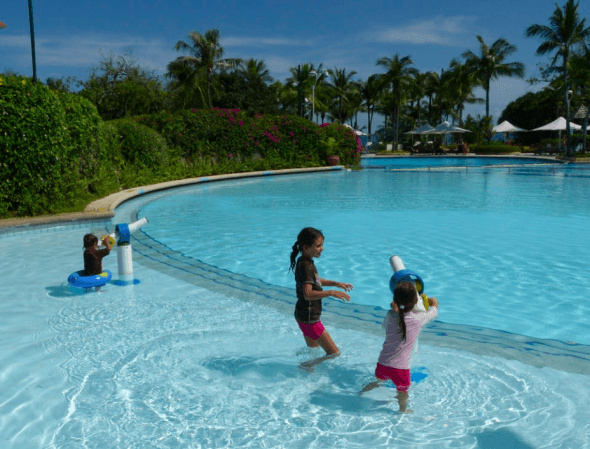 Shangri-La Cebu pools