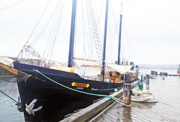 Sailboat in Halifax, Nova Scotia, in Canada