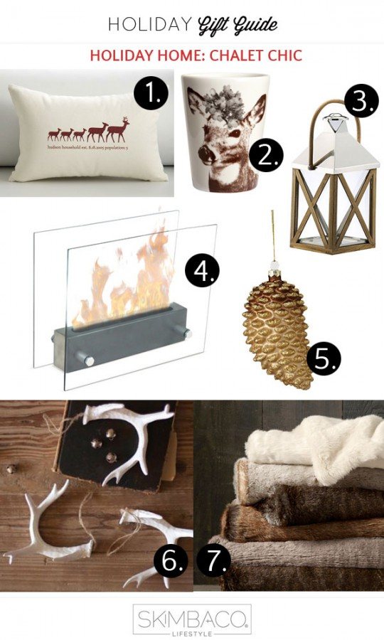Chalet Chic - Rustic Glam decorating ideas for Christmas