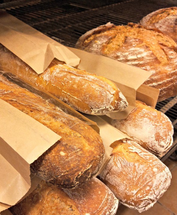 Homemade French Breads at La Farm Bakery in Cary, N.C. 