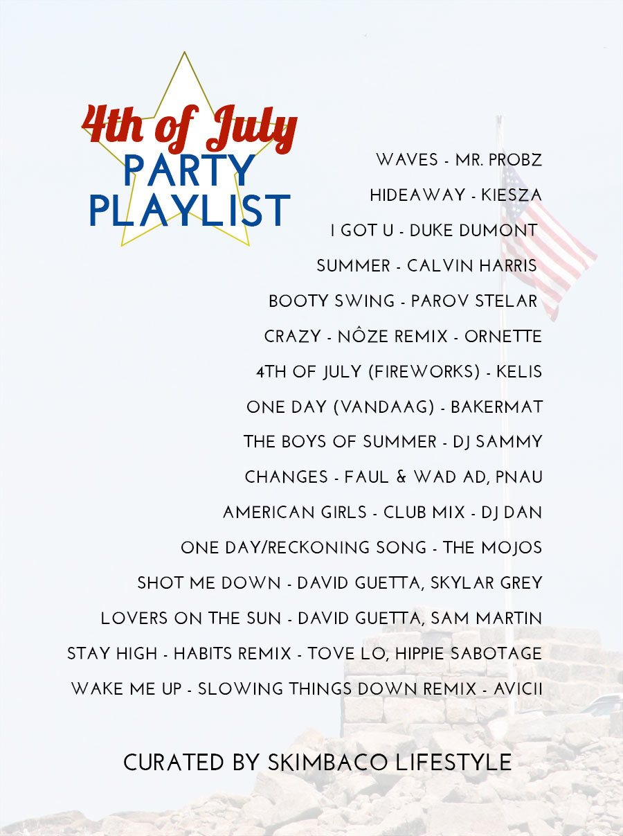 4th of July Party Music Playlist 2014 Dance Music Version by @skimbaco