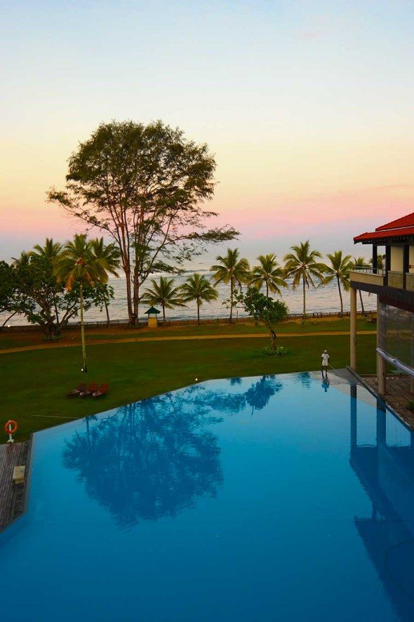 Morning moment at the Cinnamon Bey Hotel Beruwala in Sri Lanka.