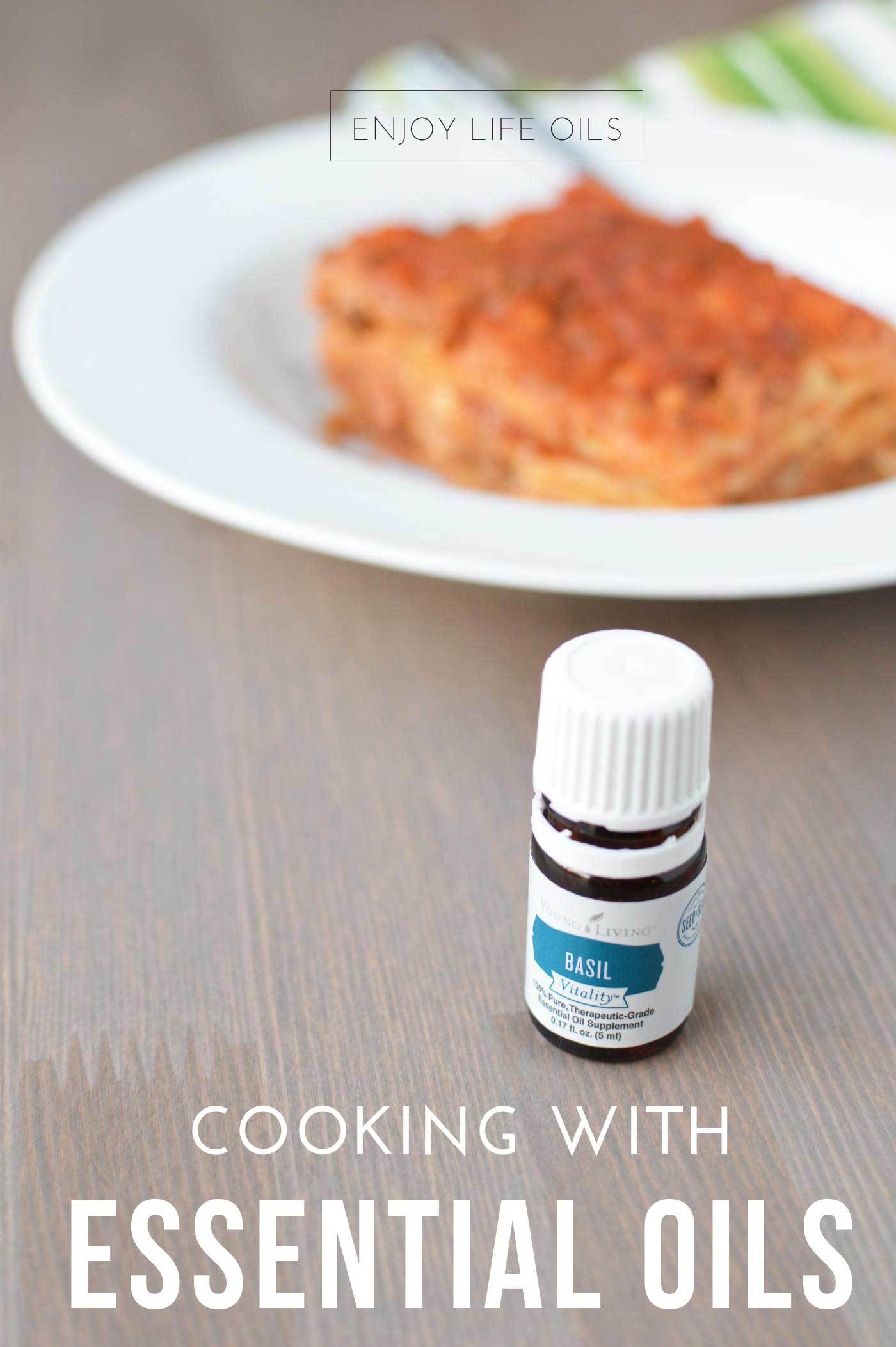 Cooking with essential oils: basil lasagna recipe with Young Living's Basil Vitality essential oil. Via @skimbaco